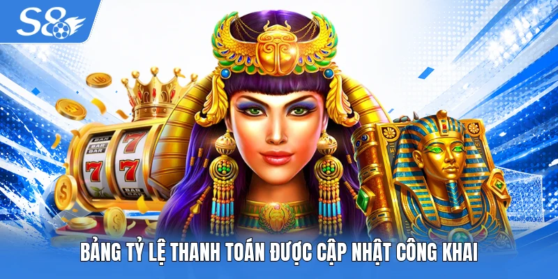 Bảng tỷ lệ thanh toán được cập nhật công khai